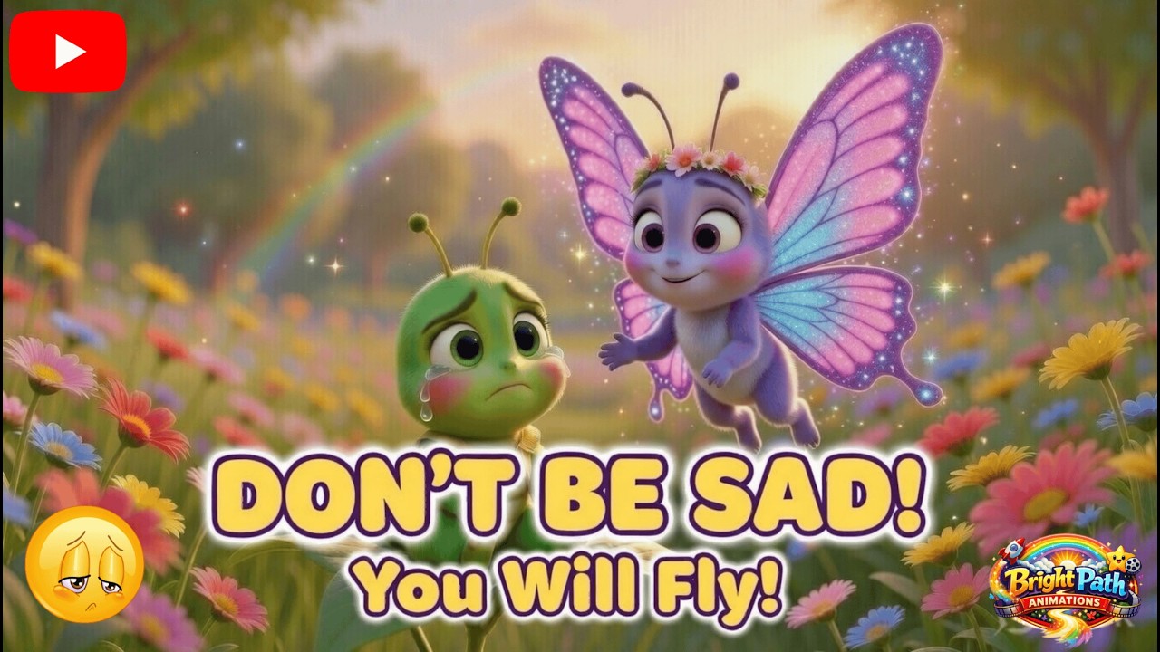 The Butterfly Who Helped the Sad Caterpillar | New Cartoons Moral Story for Kids 🦋