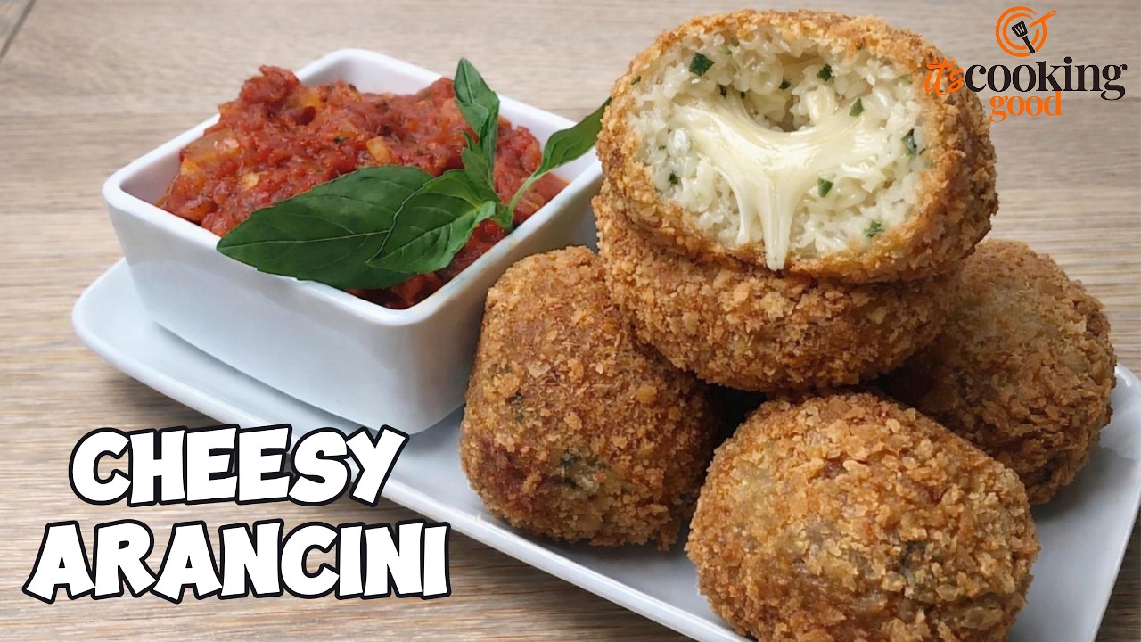 Crispy Arancini (Italian Fried Rice Balls) | Easy Appetiser Recipe!