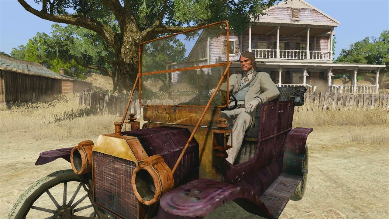 John Marston Car Driving 1911 | Red Dead Redemption Automobiles Mod Menu