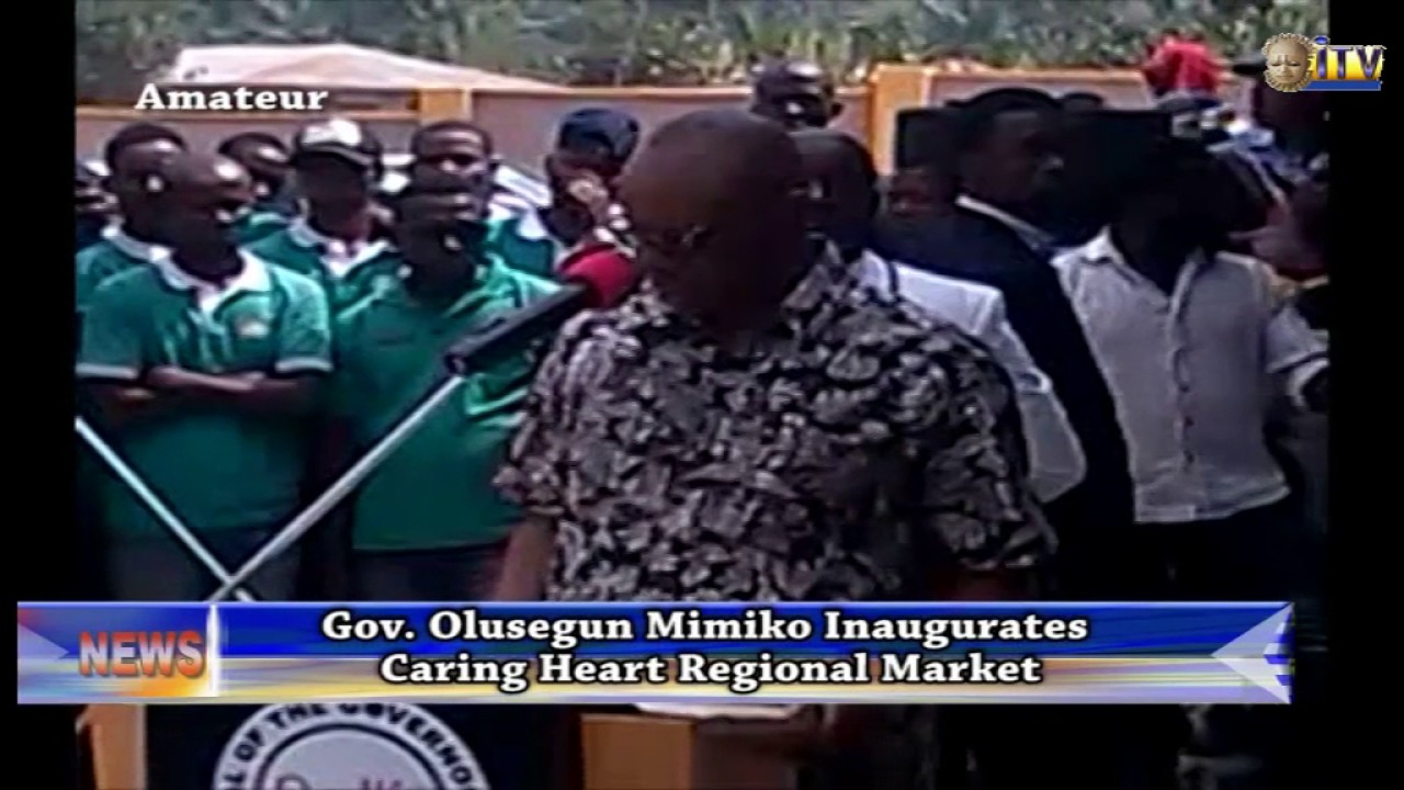 Gov. Olusegun Mimiko Inaugurates Caring Heart Regional Market