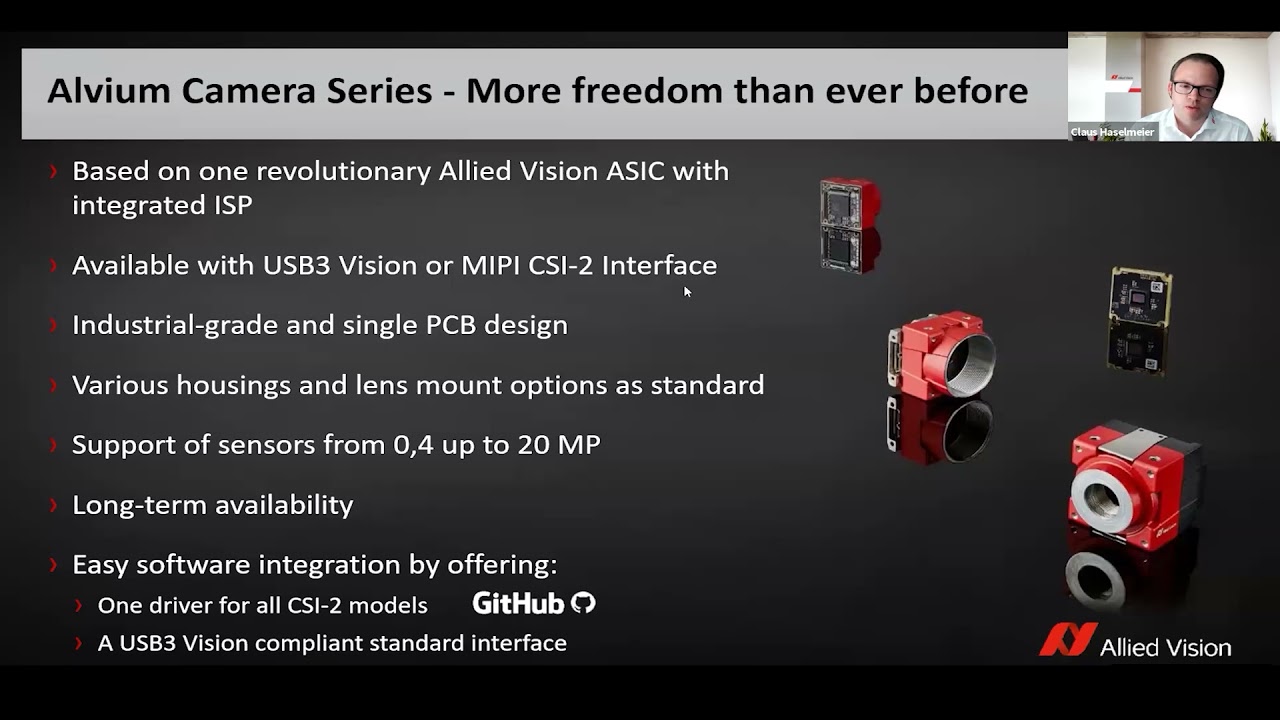 Alvium camera series - More freedom than ever before!