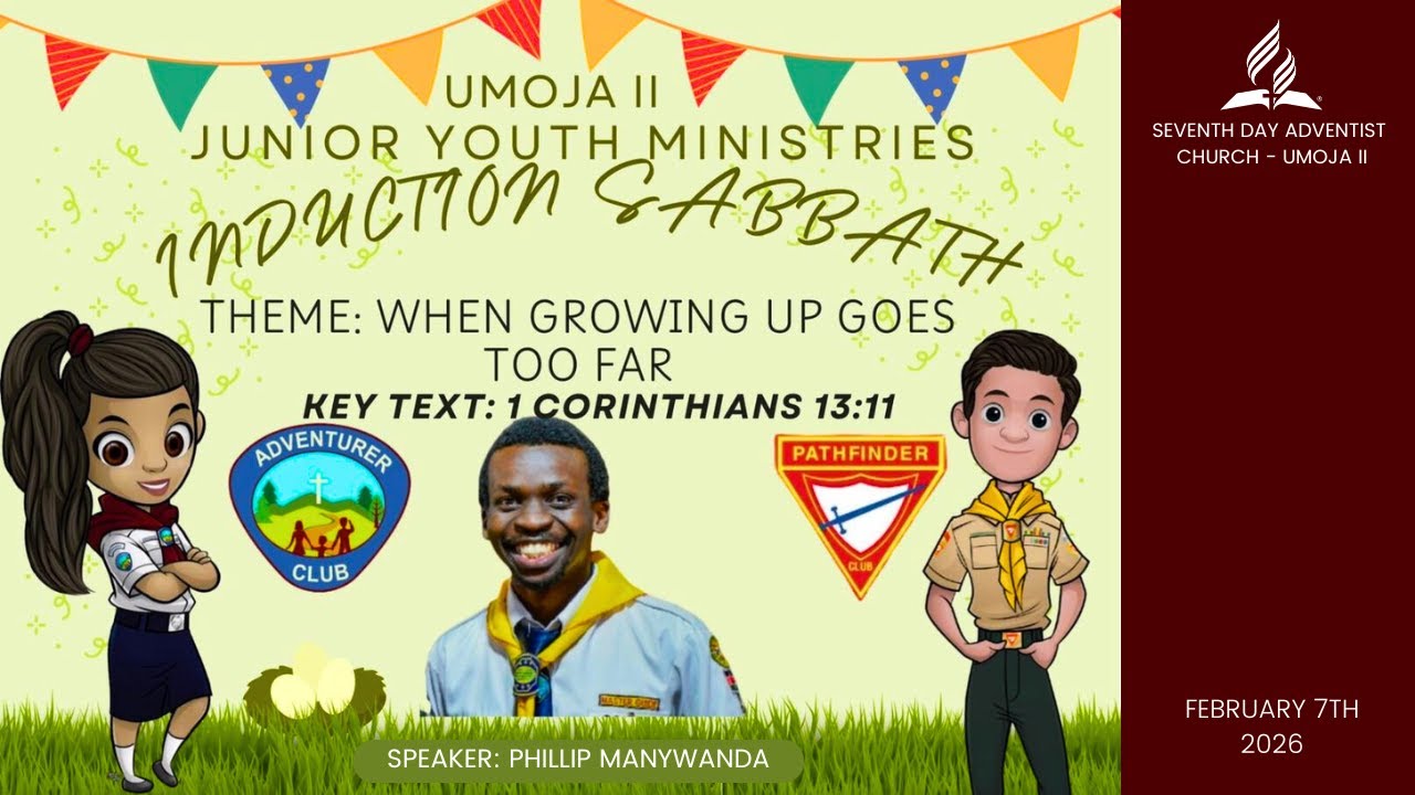 JUNIOR YOUTH INDUCTION SABBATH || 7TH FEBRUARY 2026 || AFTERNOON SERVICE.