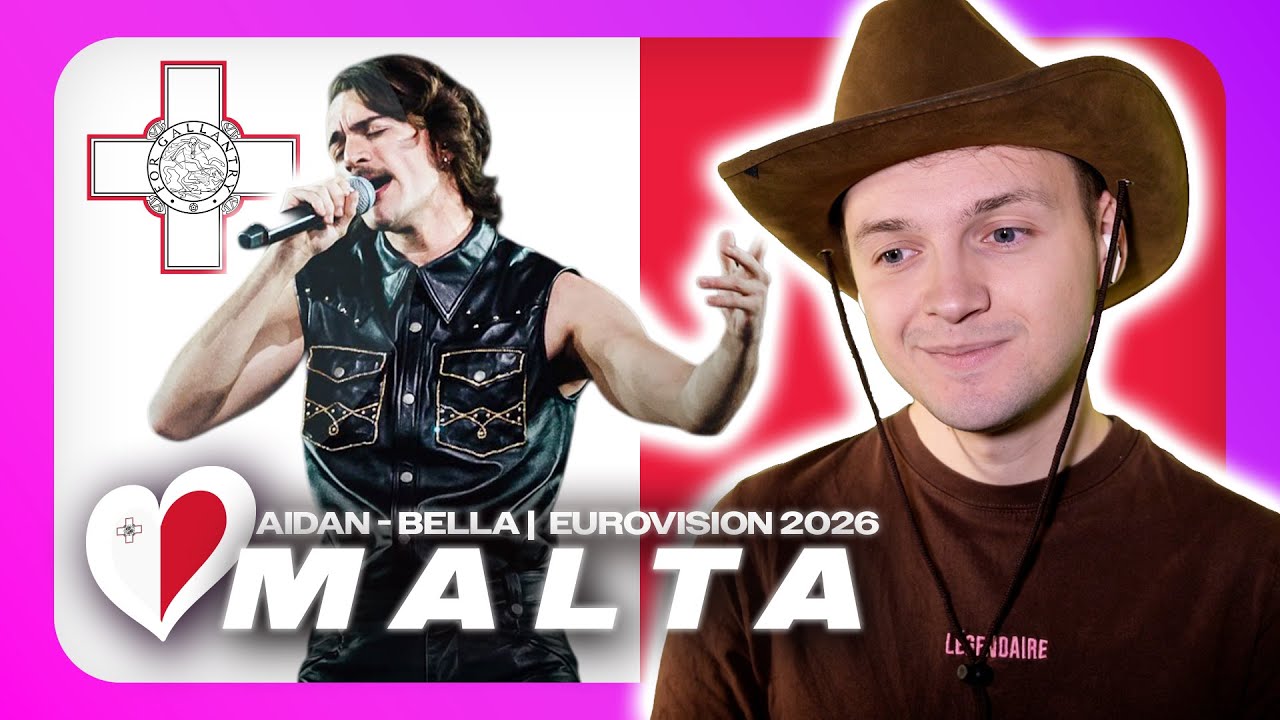 MY REACTION TO MALTA'S SONG FOR EUROVISION 2026 🇲🇹 | AIDAN "BELLA" | FRENCH REACT