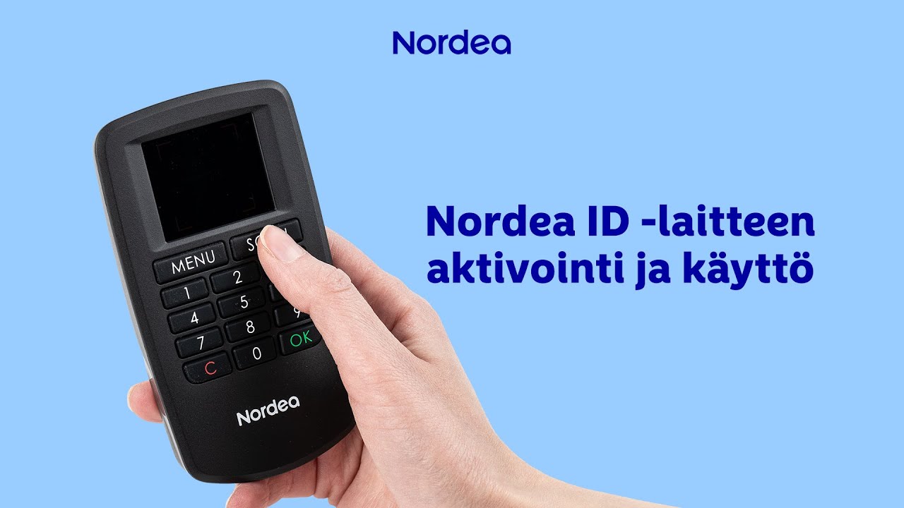 Nordea ID -laitteen aktivointi ja k&auml;ytt&ouml;