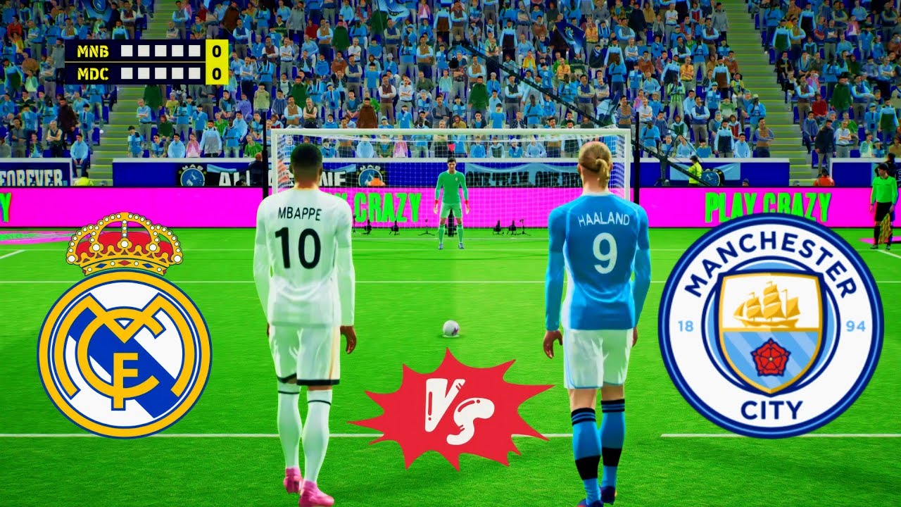 ريال مدريد VSمانشستر سيتي ركلات ترجيح أعصاب مشدودة 😰🤯