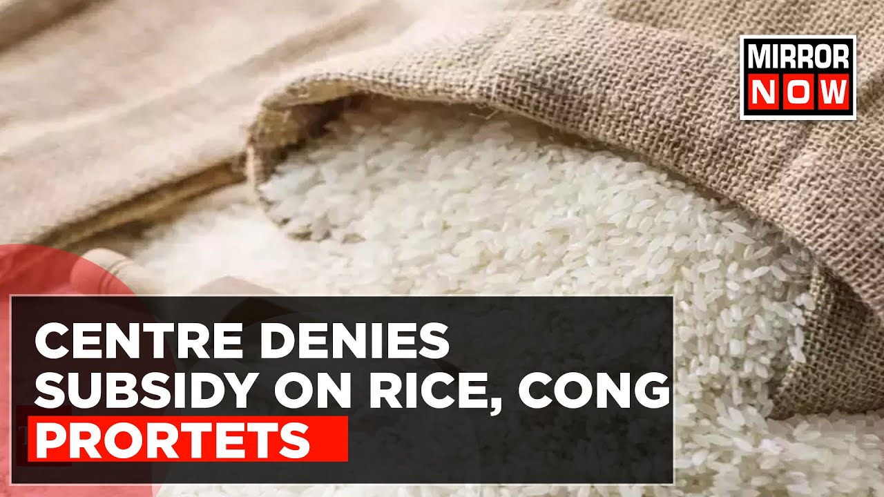 Youth Congress Protests Outside BJP Office In Karnataka After Centre Denies Subsidy On Rice