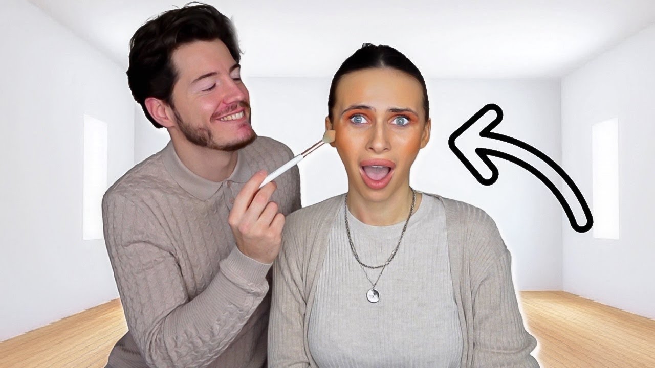 HUSBAND DOES MY MAKEUP.. I can't cope!!!! 😩