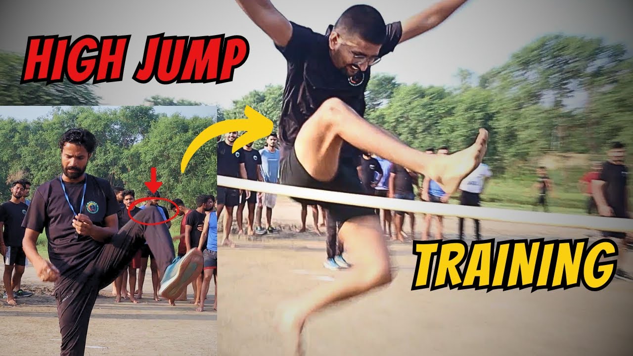 SSC CPO 4 Feet Boys High Jump Training 🤯 || High Jump Technique || #highjump , #training , #ssccpo