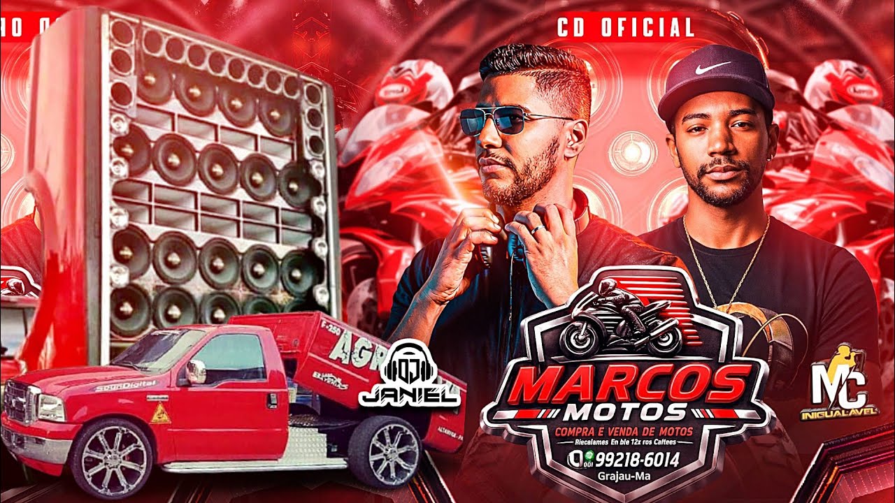 CD MARCOS MOTOS 2026 - DJ JANIEL E MC INIGUALÁVEL 🎤 AO VIVO 