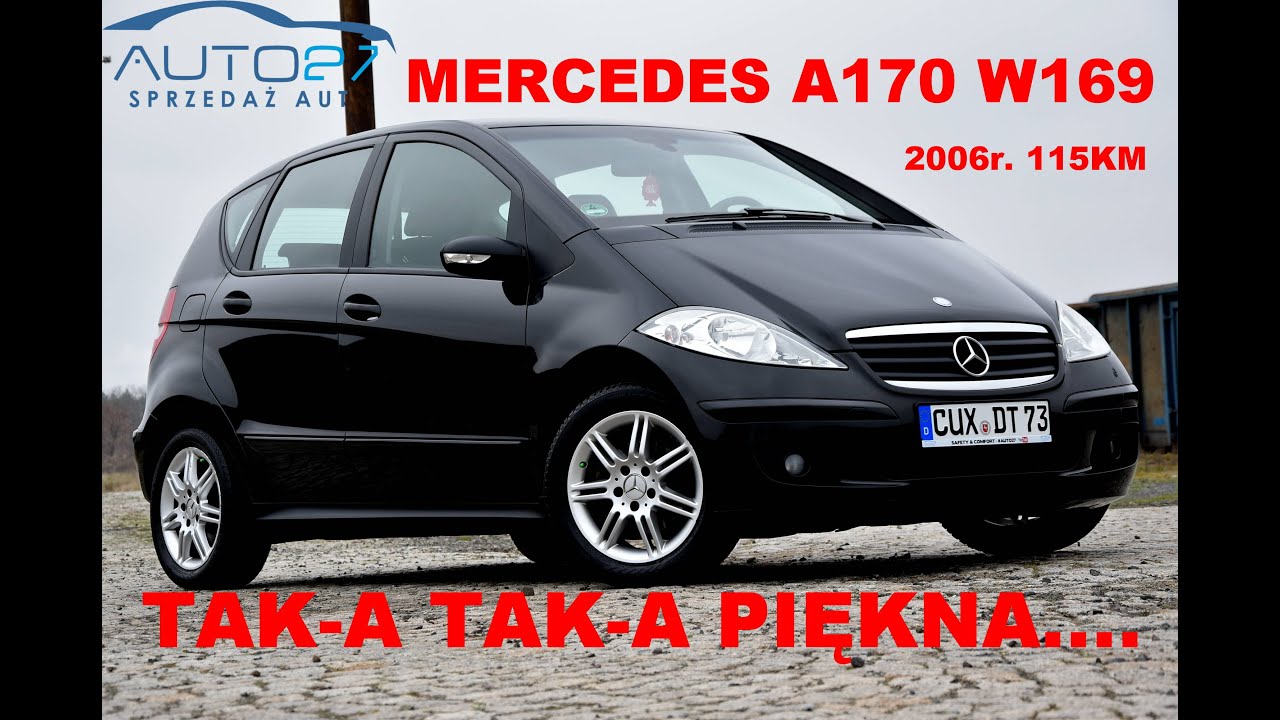 #AUTO27 - SPRZEDANY- TEST - MERCEDES W169 A170 2006r. Czarna - i Piękna! Zobacz  jak można....