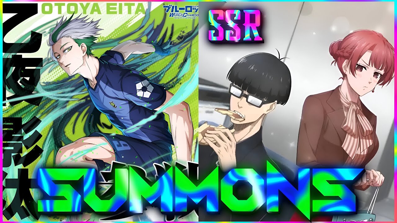 Summons For 3* [U-20 Match] Otoya Eita & Valentine's SSR Anri X Ego Card | Blue Lock PWC Global 
