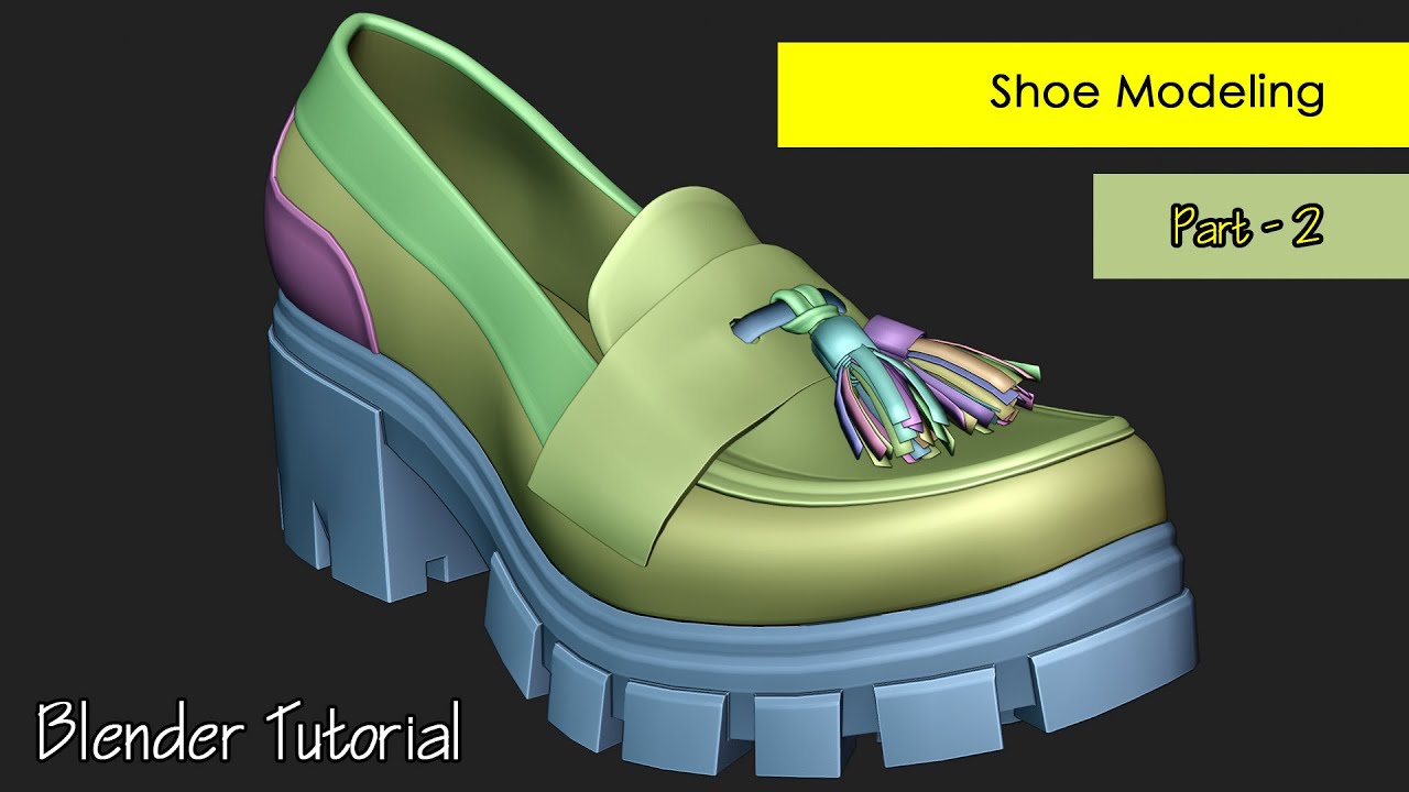 Blender 3d shoe modeling - part2