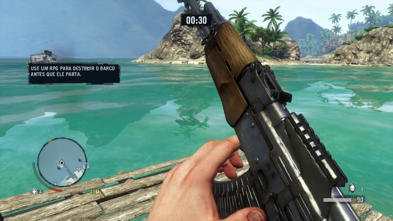 FARCRY 3(EXPLODINDO O BARCO DE DROGAS PS4 PRO PT-BR)