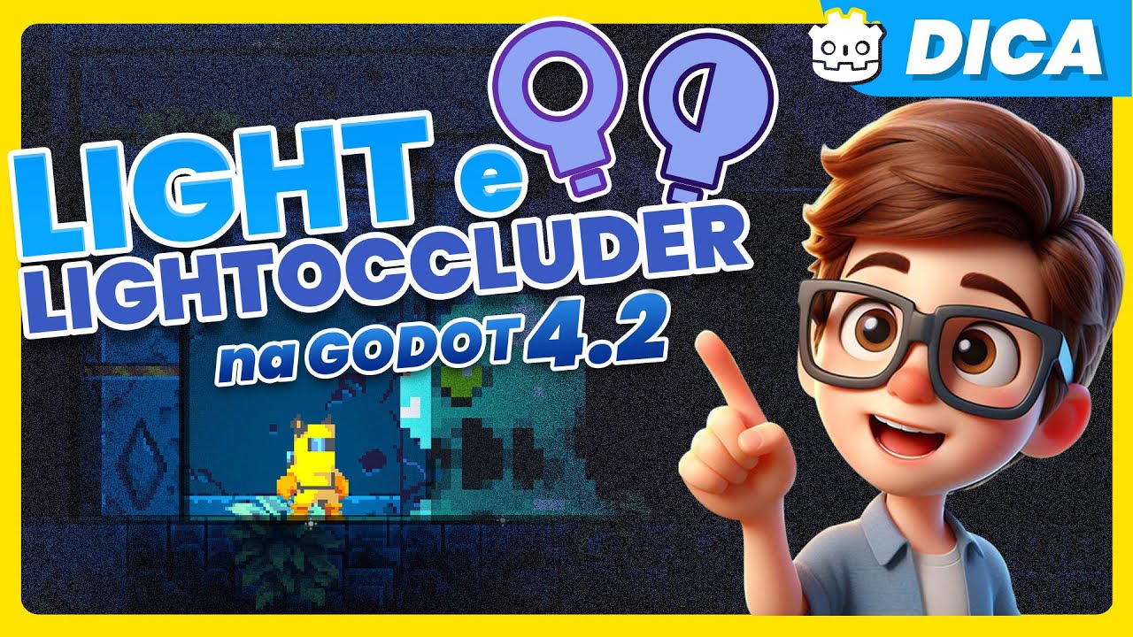 Dê mais vida e JUICE ao seu JOGo com efeito de Luz na Godot 4.2 - PointLight2D e LightOccluder 2D