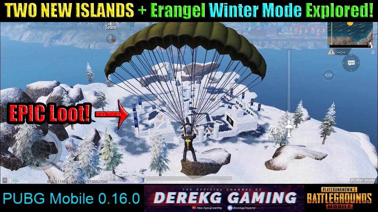 TWO NEW ISLANDS on Erangle + Snow Paradise Mode Fun! - PUBG Mobile 0.16 Global Update