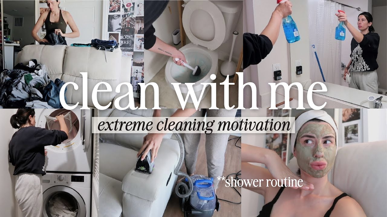 MOTIVATIONAL DEEP CLEAN & SHOWER ROUTINE