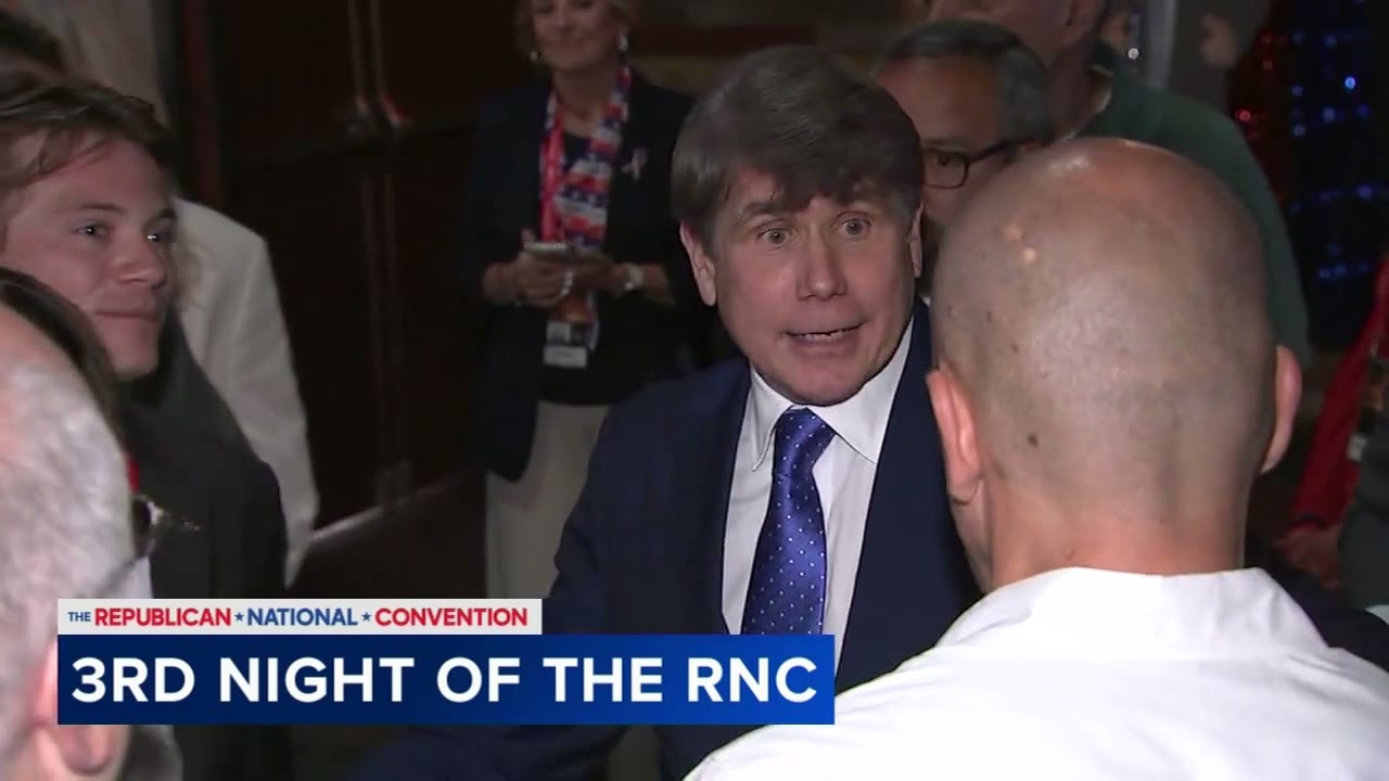 Former IL Gov. Blagojevich works crowd at Serbians for Trump event Wednesday