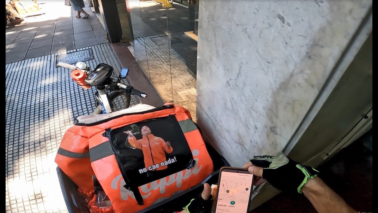 REPARTIENDO EN BICI| 12 horas con Rappi (sin AA)/PedidosYA a la vez. ¿Cuánto $ se puede generar?