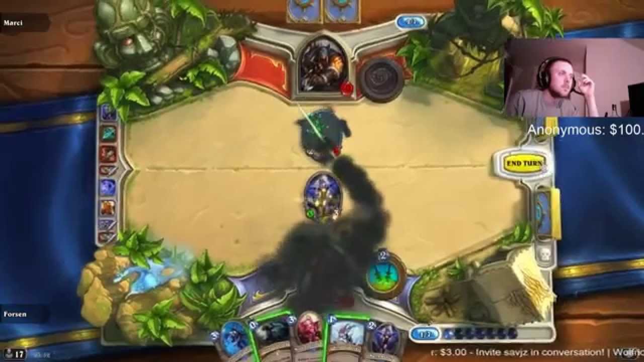 Forsen's Arena Miracle Rogue - Hearthstone