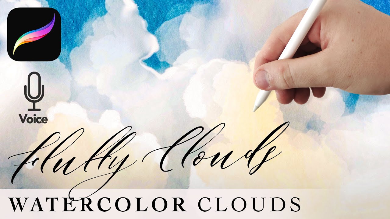 Watercolor Clouds in Procreate // HOLY FLUFF // Watercolor for Procreate Tutorial