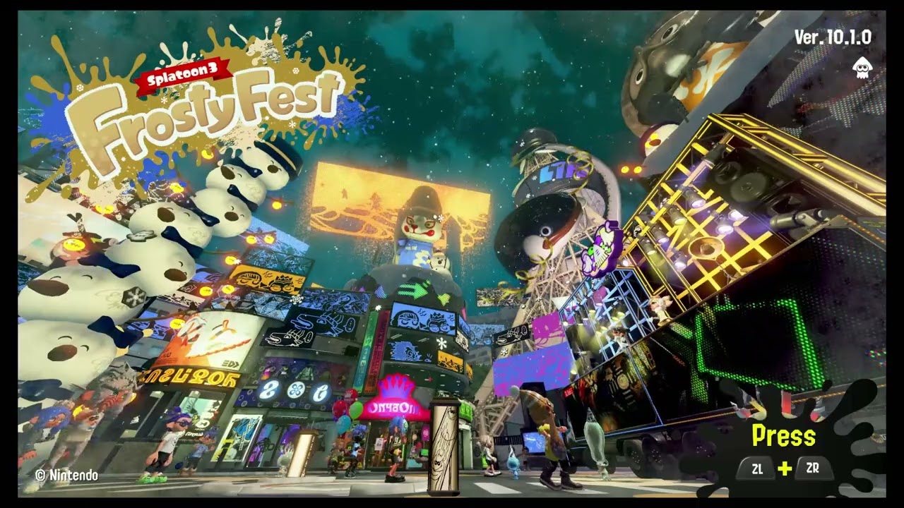 Frosty Fest 2026 - Inkopolis Plaza Title Screen (Day 2)