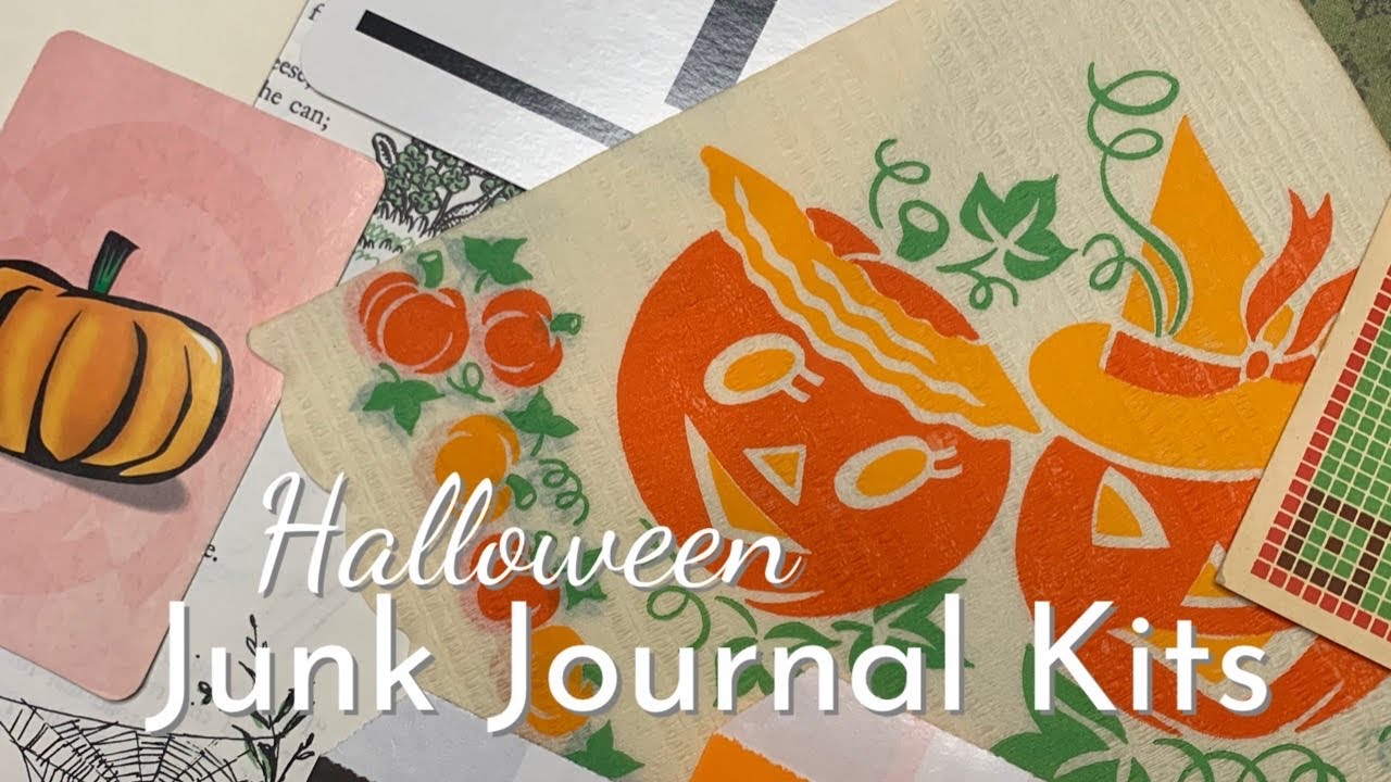 Halloween Junk Journal Ephemera Kits!  Perfect for your October Daily!