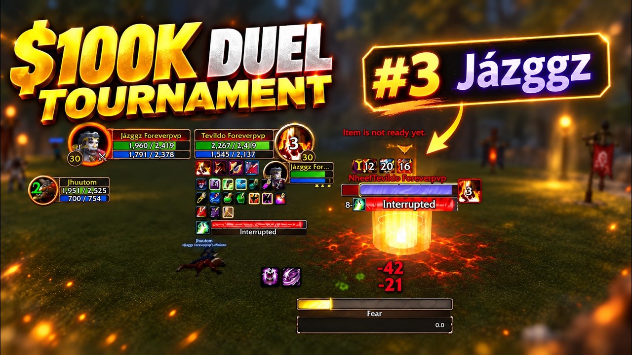 I GOT #3 WARLOCK IN THE WOW FOREVER $100k Tournament | Warlock POV | All Duels