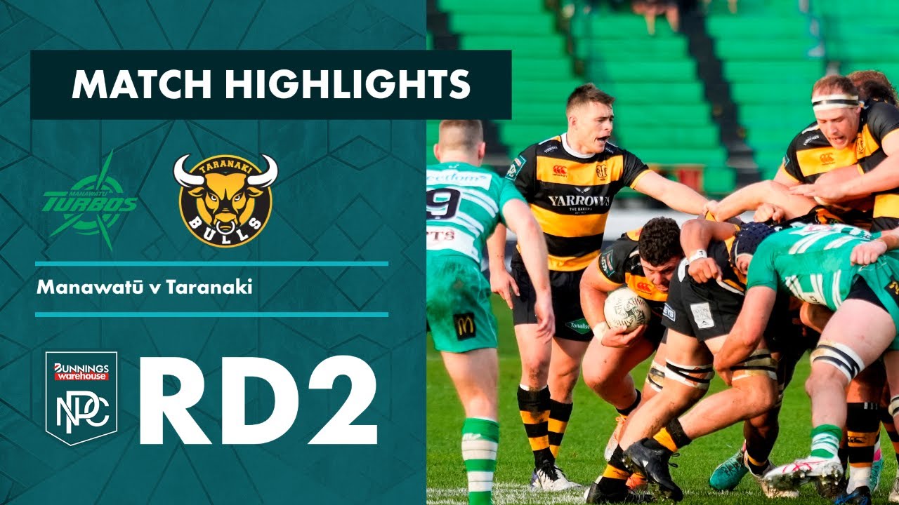 RD 2 HIGHLIGHTS: Manawatu v Taranaki (Bunnings NPC 2023)