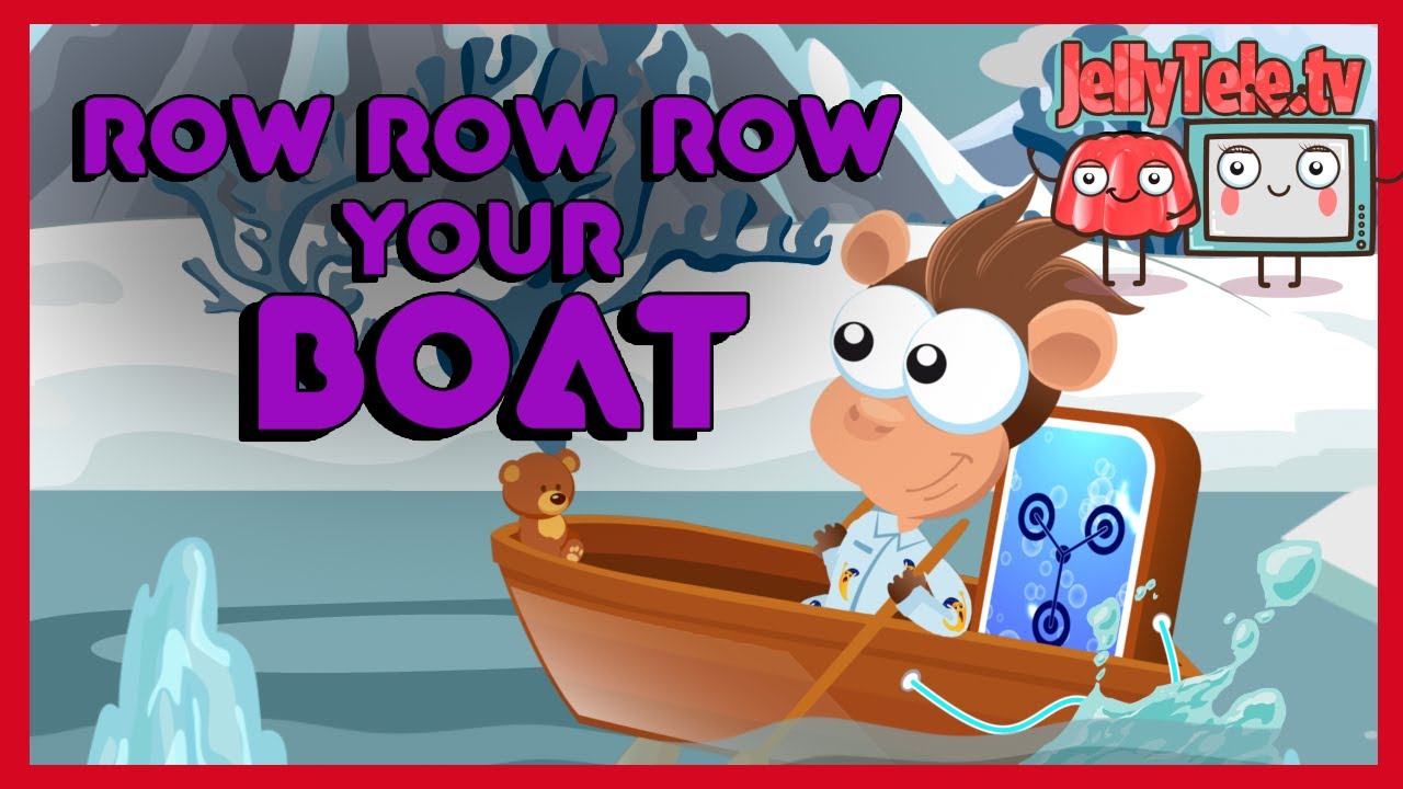 Row Row Row your Boat  | Nursery Rhyme | JellyTelly TV