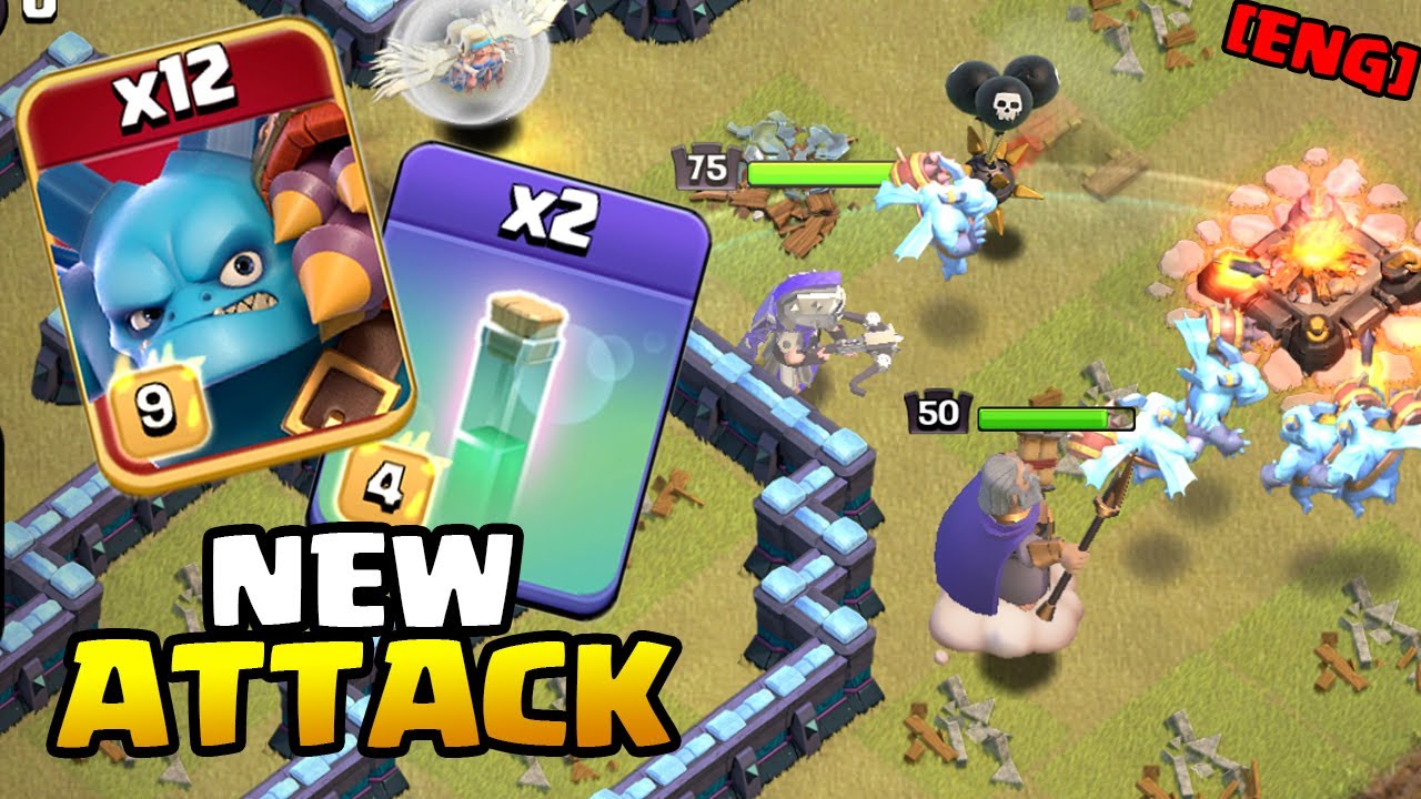 NEW Townhall 13 Strategy | Queen Charge with invisible Super Minions | #clashofclans