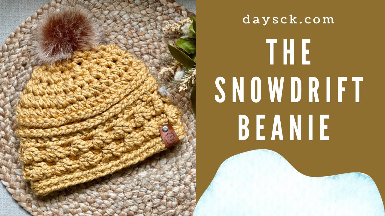 35-minute Chunky Crochet Beanie~Perfect for Vendor Market Prep!