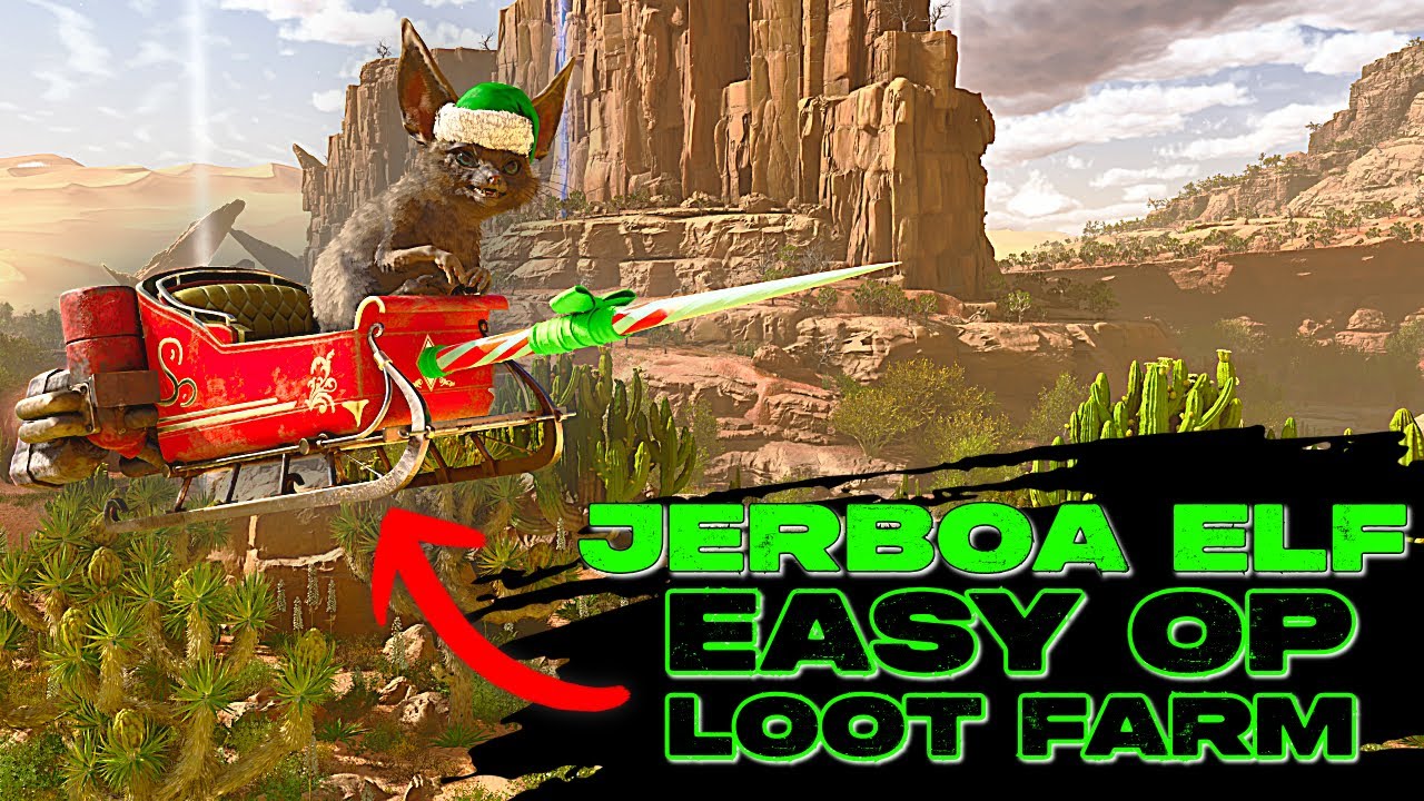 JERBOA Elf Are An EASY LOOT FARM For Winter Wonderland in Ark Survival Ascended!!