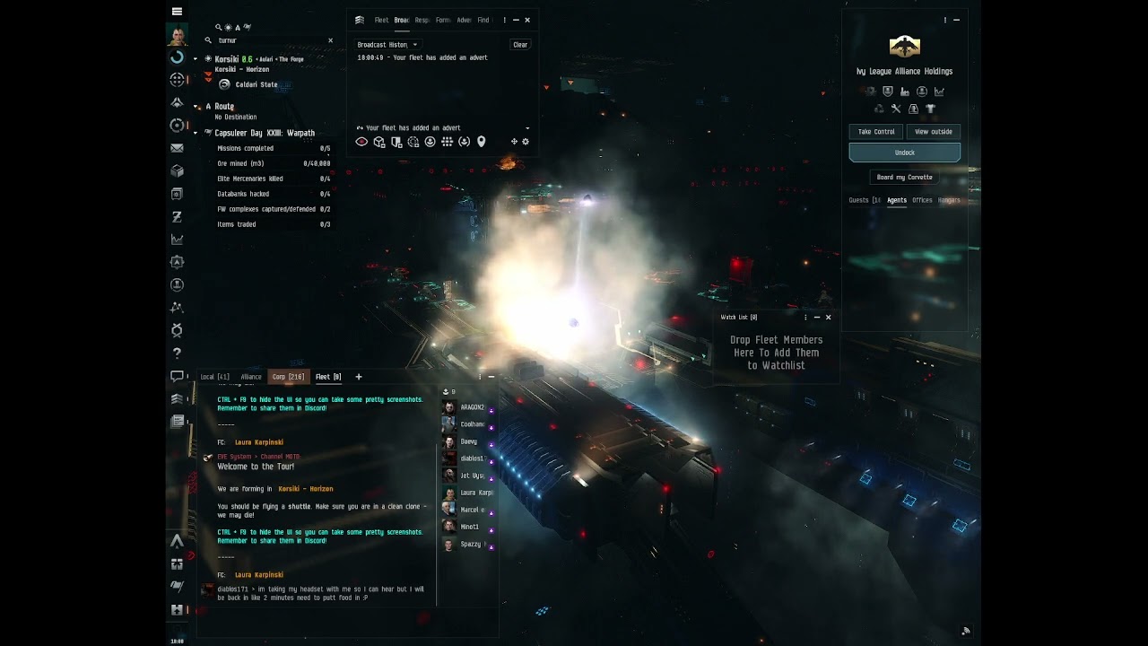 EVE Uni Shuttle Tour - seeing cool stuff around New Eden and poking it - New player friendly!