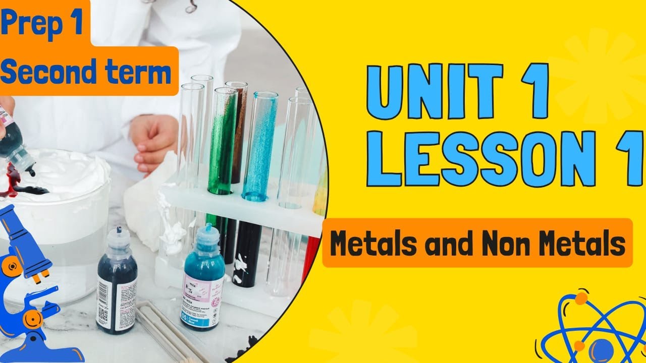 Science Prep 1| Unit 1| lesson 1| Metals and non Metals| Second term 2025 #science#prep1#secondterm