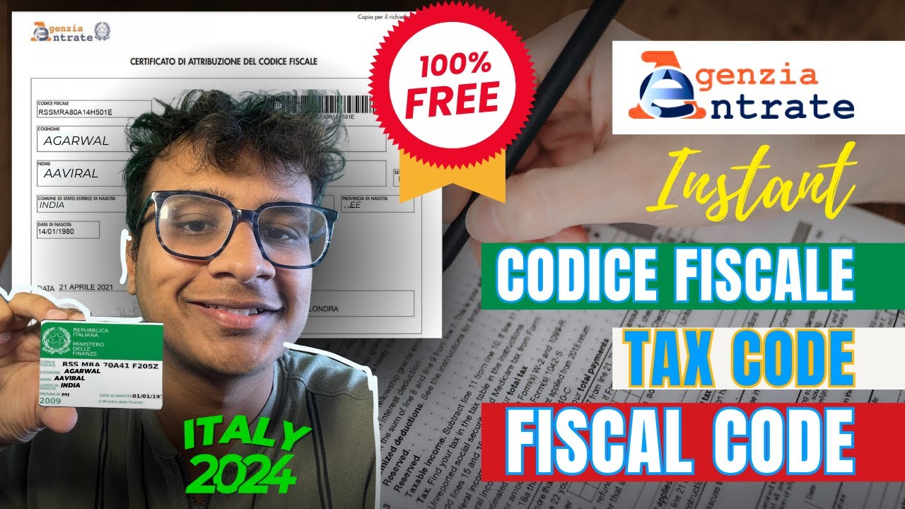 Mandatory to have Codice Fiscale, Fiscal Code, Tax Code for Italy for Study and work Visa - Italy