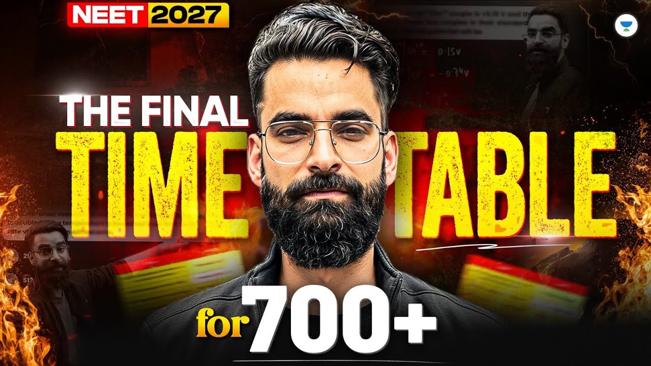 20 MAY &rarr; 30 APRIL! The Most Aggressive Time-Table for 700+ in NEET 2027 | Wassim Bhat 