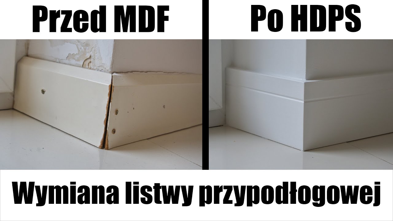 Wymiana listwy przypodłogowej MDF na wodoodporny HDPS! Wilgoć zrobiła swoje!