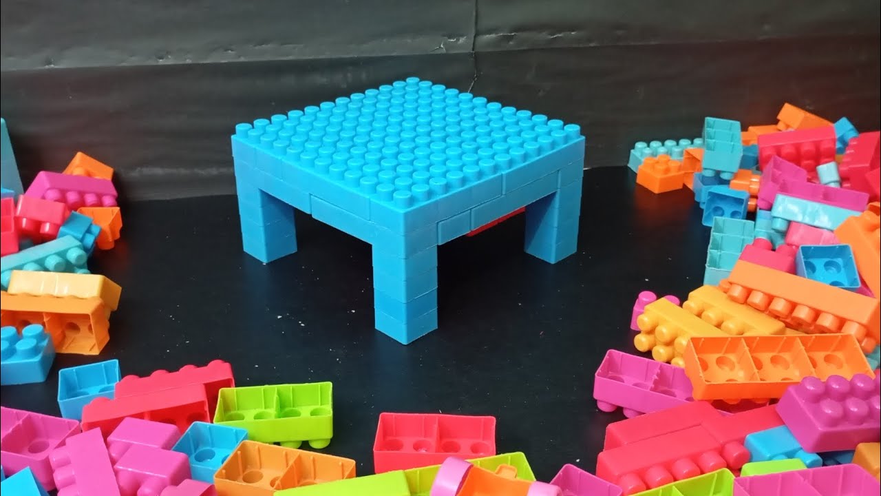 Satisfying DIY LEGO Table Build | Relaxing LEGO Building Blocks Video | KAWSER TOYS