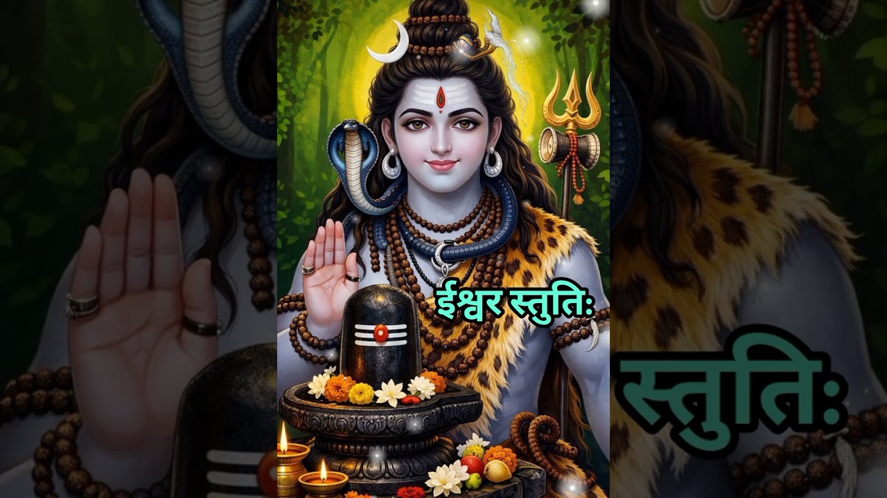 #शिव जी का शक्तिशाली मंत्र/ईश्वर स्तुति:/🌿🕉️🔱⭐🌙🌼