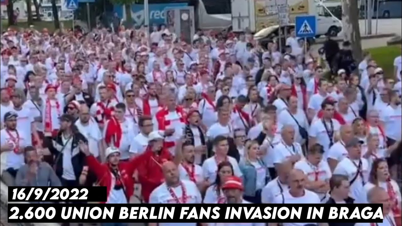 UNION BERLIN FANS INVASION IN BRAGA || Braga vs Union Berlin 16/9/2022