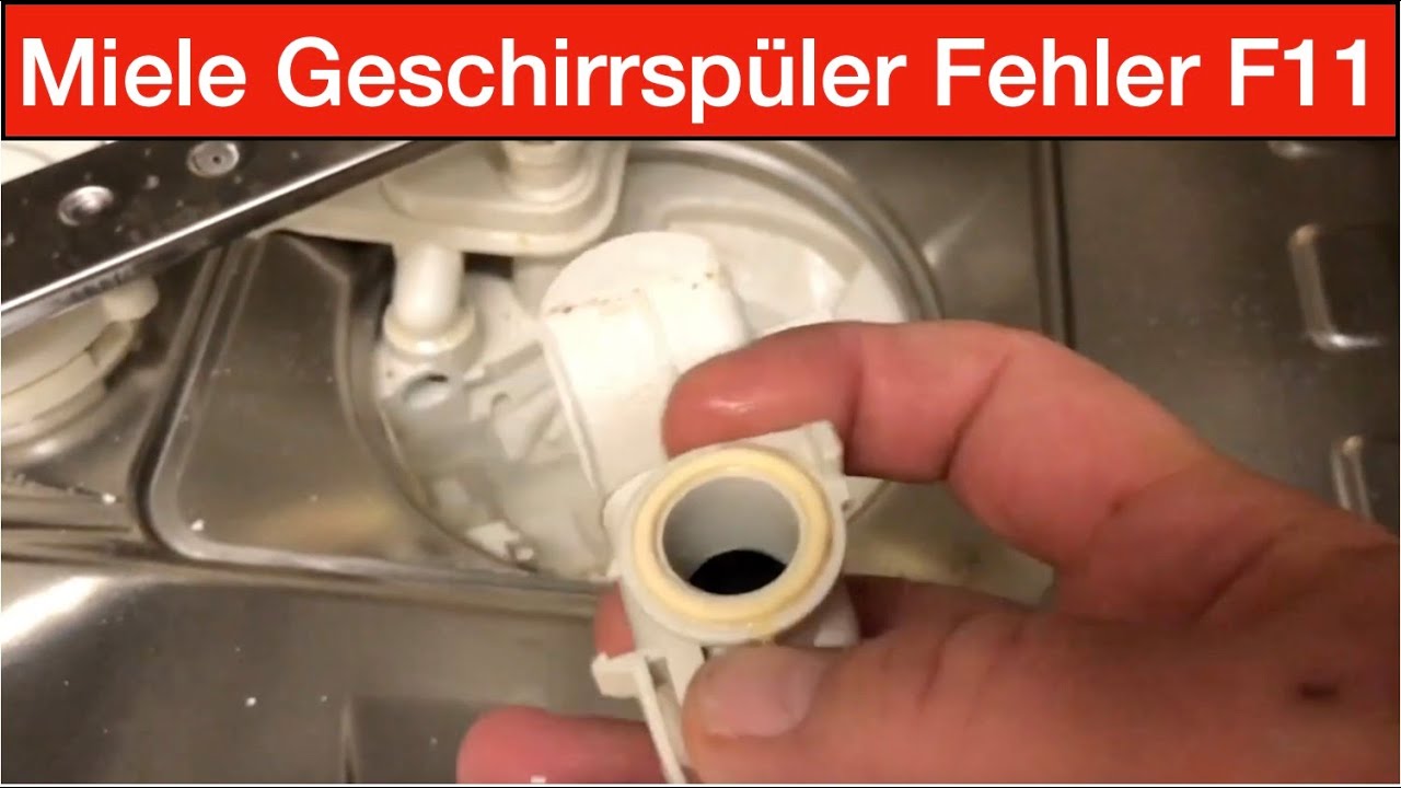 Fehler F11 Miele Geschirrspüler selbst beheben.