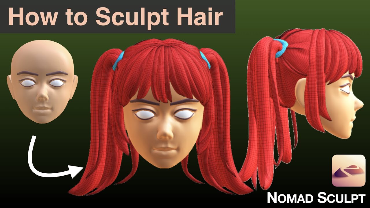 How to Sculpt Hair, Step by Step | Nomad Sculpt