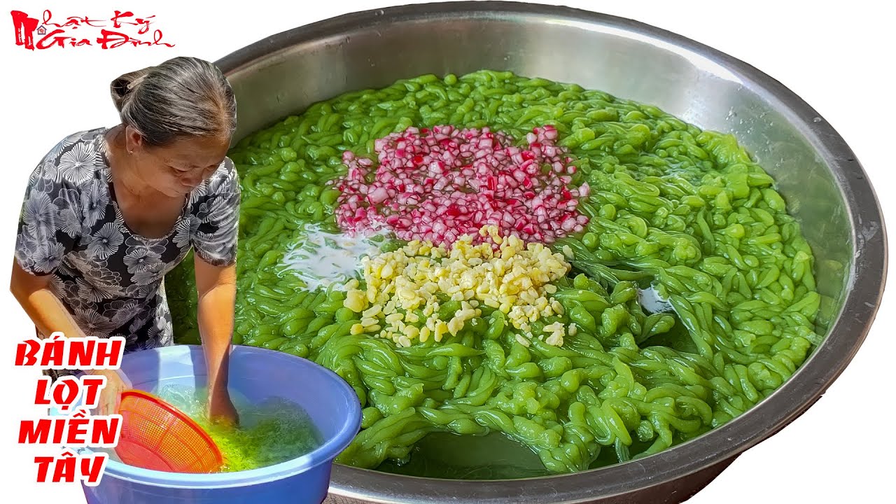 Cô 3 Miền Tây Cẩn Thận Chia Sẻ Bí Quyết Làm Bánh Lọt Hạt Lựu Đậu Xanh Thơm Ngon Ngất Ngây | NKGĐ