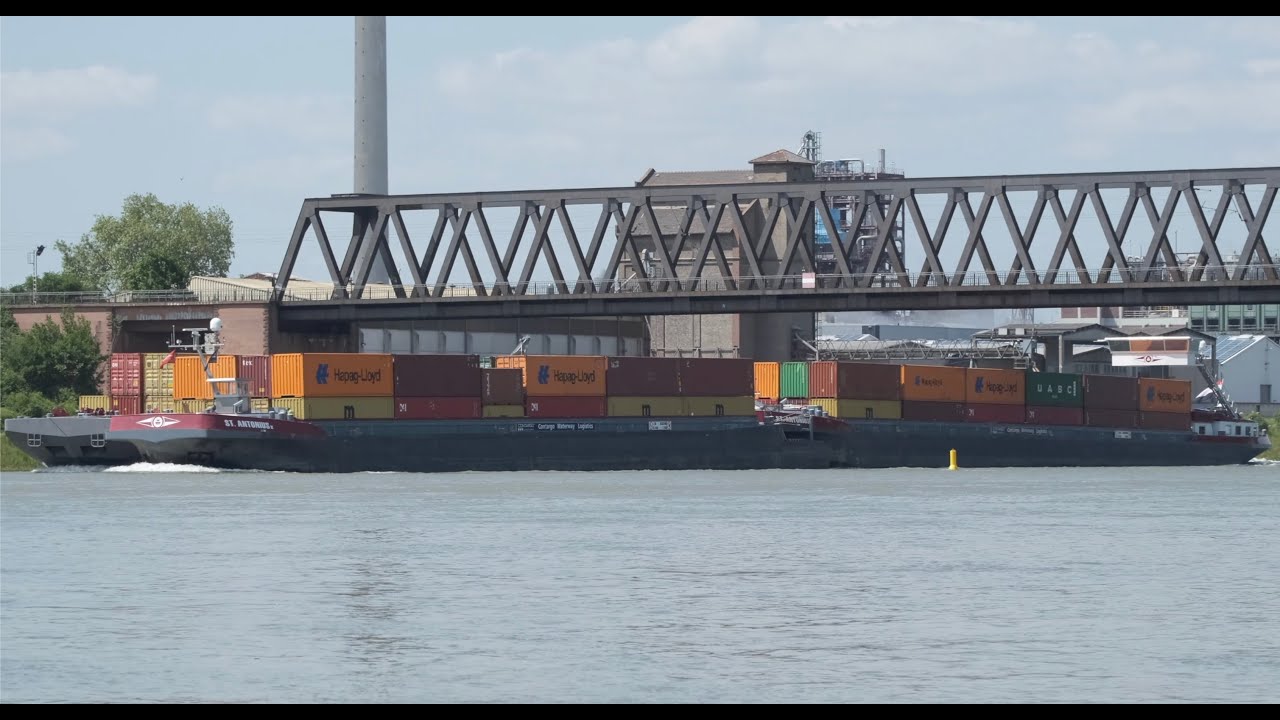 #99 Shipspotting/Binnenschiffe-Schiffe auf dem Rhein bei Worms: Sincero, Jakob Götz, St. Antonius