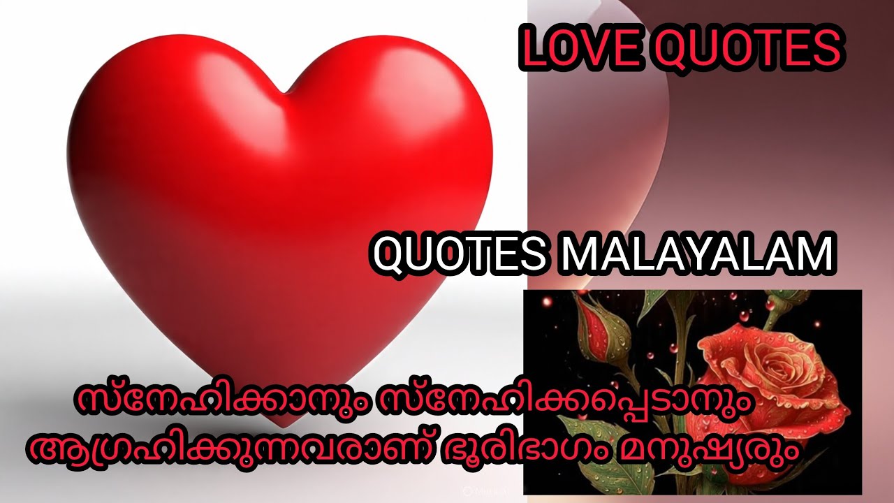 ❤️LOVE QUOTES ❤️MALAYALAM | സ്നേഹ വചനങ്ങൾ | Quotes Malayalam 
