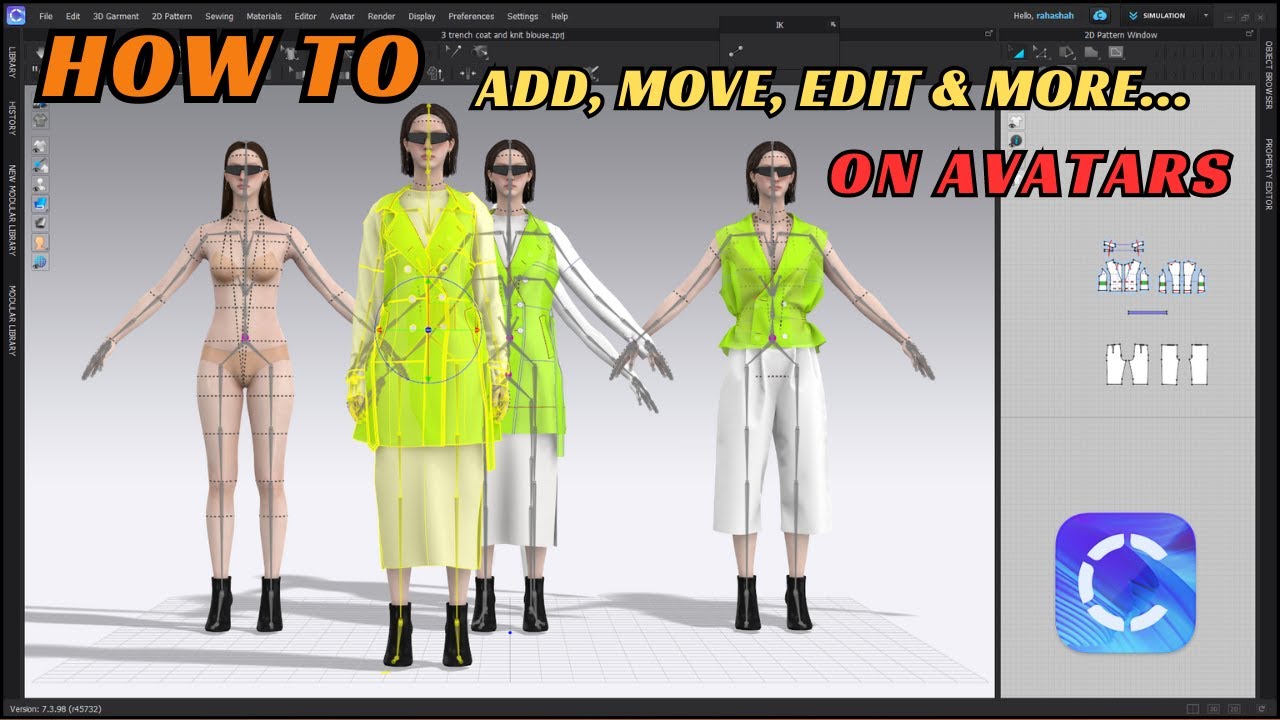 How to Add and Move Multiple Avatars in CLO3D (I'm using Version 7.3)