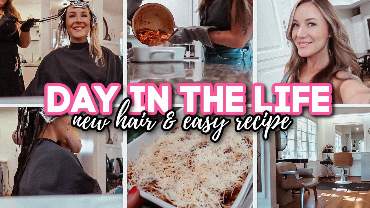 New Hair & An EASY Dinner Recipe - DAY IN THE LIFE VLOG