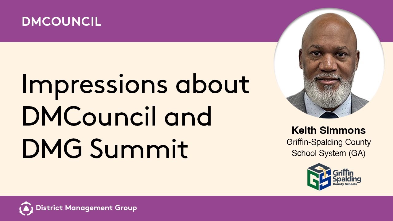 Keith Simmons, Former Superintendent, Griffin-Spalding County School System (GA) - DMG Summit