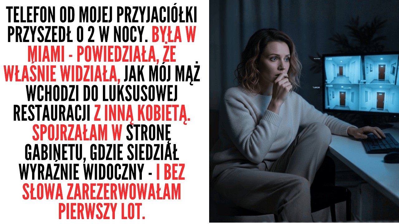 O 2:00 przyjaciółka zadzwoniła: „Twój mąż jest w Miami z inną!” A on był w gabinecie…
