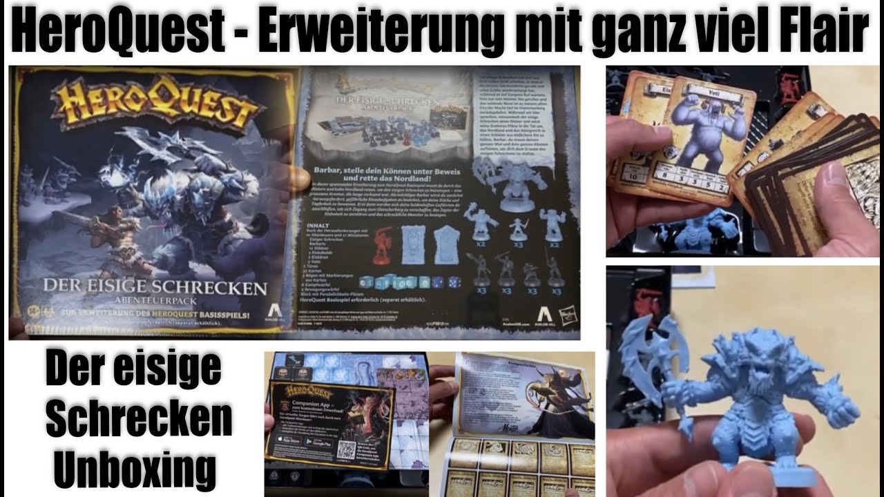(RP) HeroQuest Remake Erweiterung ❄️ Der eisige Schrecken ❄️ Unboxing - Die schönste Erweiterung 💎🤩